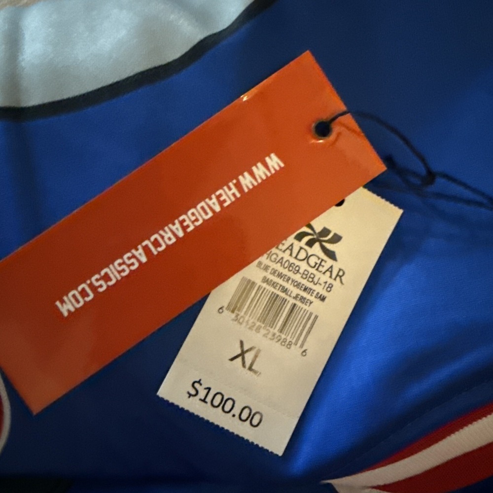 Headgear Classics Yosemite Sam Denver Nuggets‎ Jersey Authentic Jersey XL Blue - Picture 5 of 5